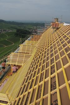 Roof renovation of Staufenberg Castle in Durbach