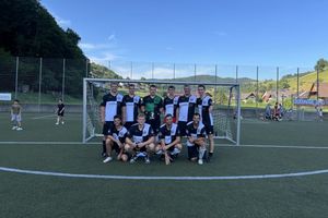 Firma Rombach bei den Fußball Dorfmeisterschaften in Oberharmersbach